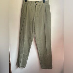 Cabelas Outdoors Pants Mens flat front size 32 khaki Straight Leg Hiking